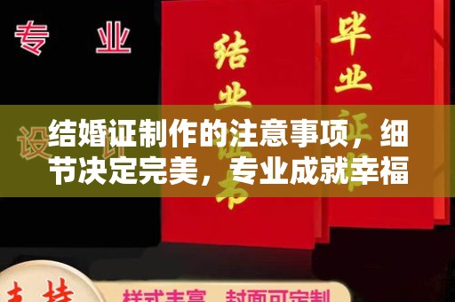 士林结婚证制作的注意事项，细节决定完美，专业成就幸福